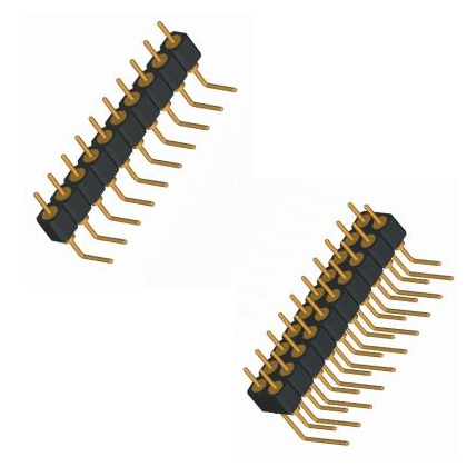 2.54mmMachined Pin single/Dual Row 90°